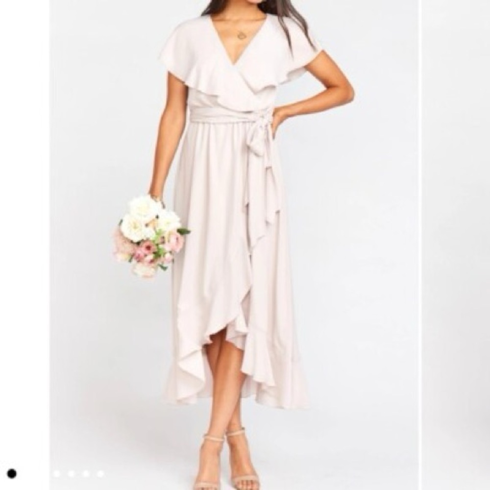 NWT Show me your MuMu Jess Ruffle Midi Dress